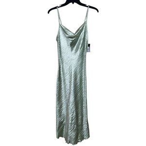 Bebe Dress Womens Size‎ Small S Mint Green Slip Cowl Neck